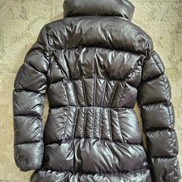 Moncler Joinville Quilted Puffer Down Long Jacket Black Size 2 - Picture 2 of 10